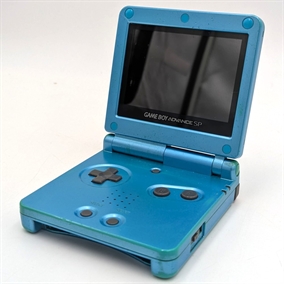 Gameboy Advance SP - Model AGS-101 - Surf Blue - Console - SNR XEH50322266 (B Grade) (Used)
